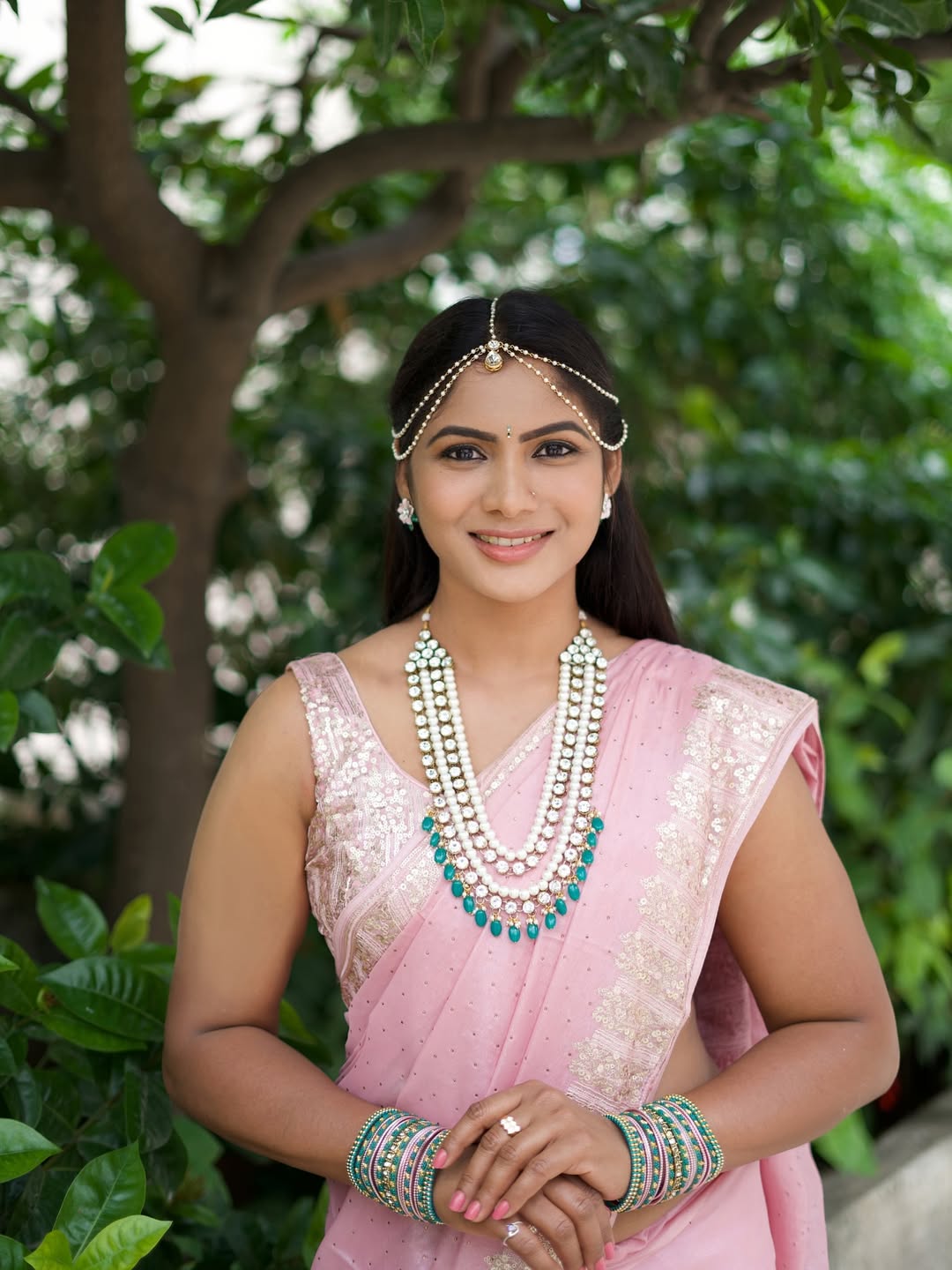 Shruti Reddy in jewelry and radiant graceful look