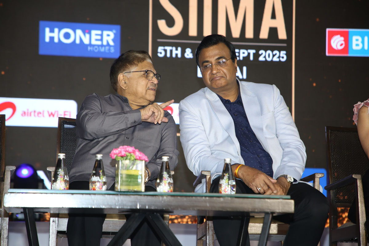 Allu Aravind in conversation during press meet