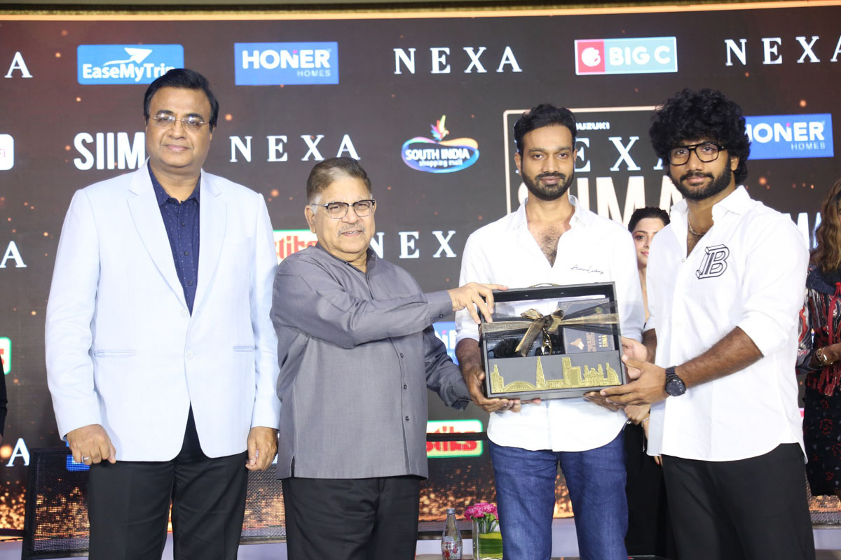 Allu Aravind felicitating National Award winners at SIIMA