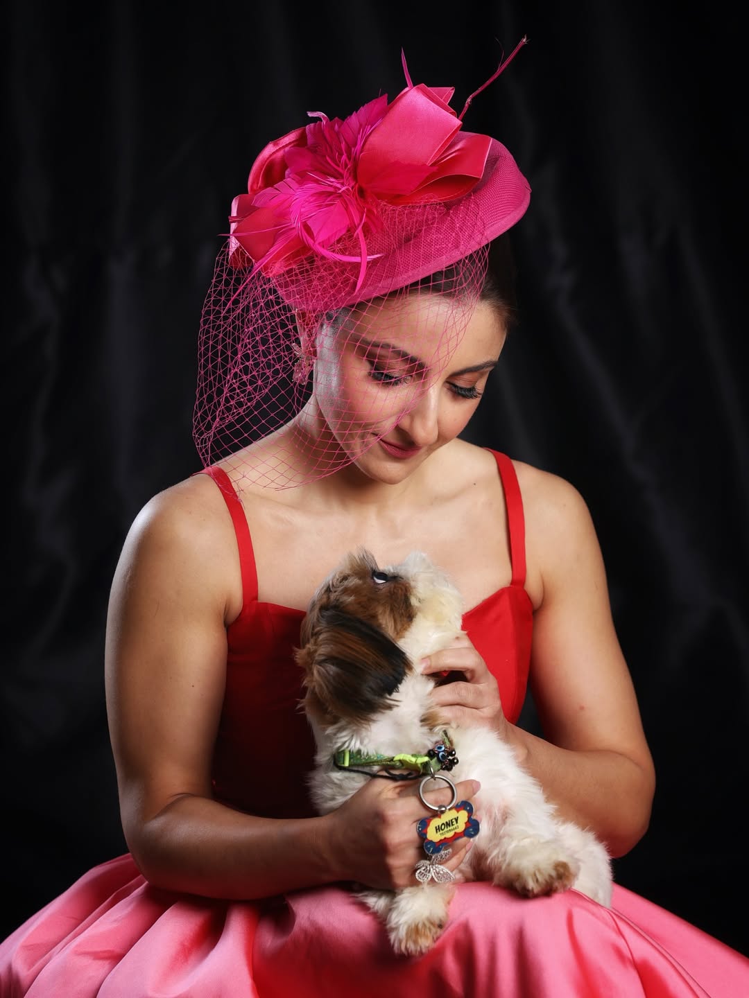 Soha Ali Khan vibrant look with puppy and hat