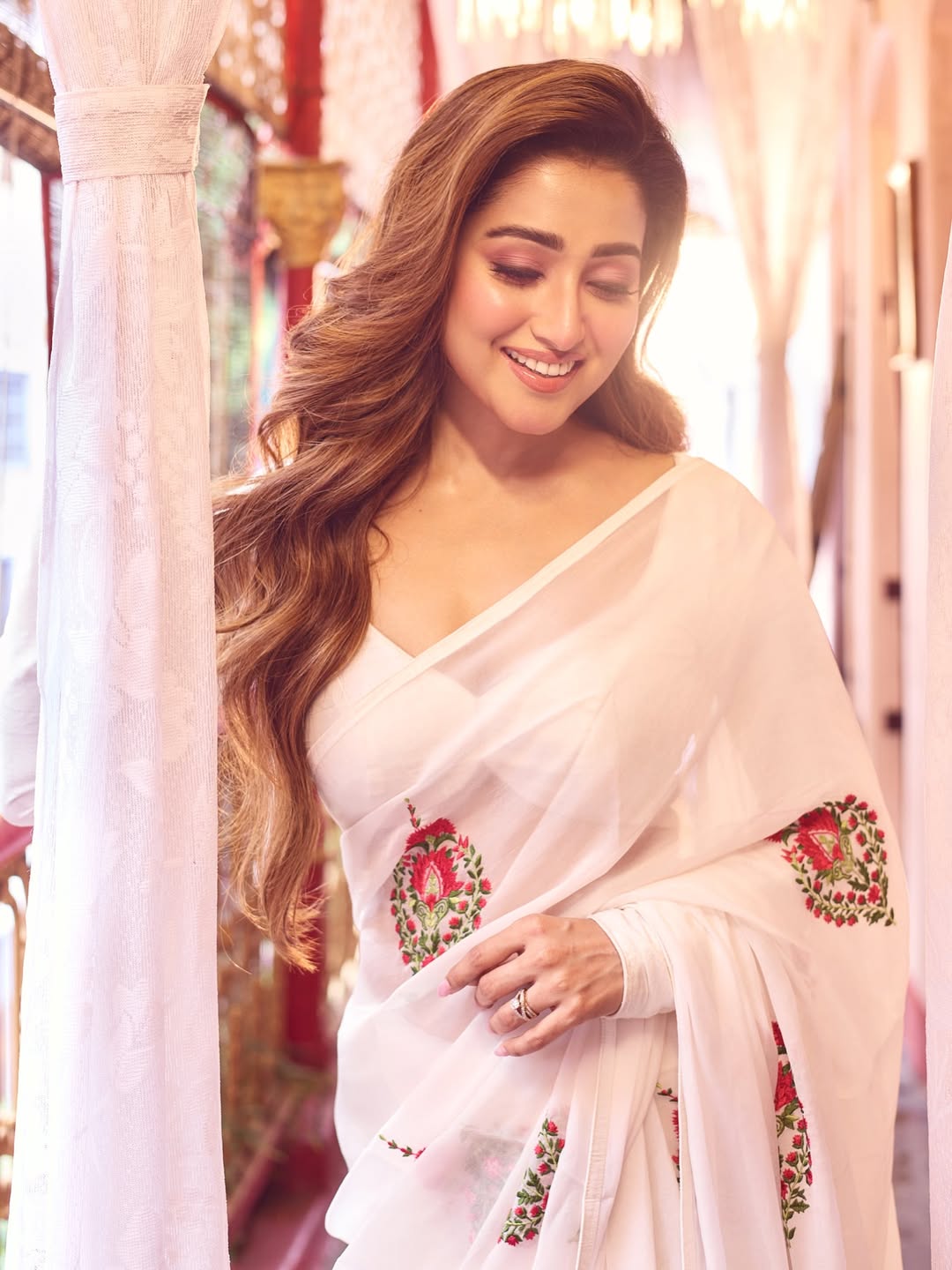 Sudipta Banerjee in exquisite saree with graceful elegance