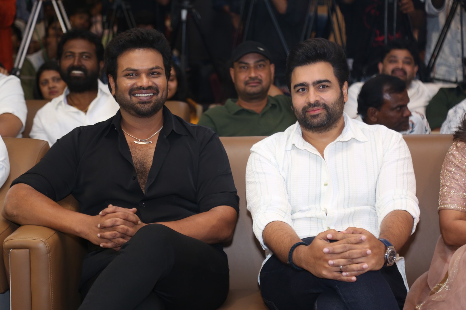 Manoj and Rohith seated together