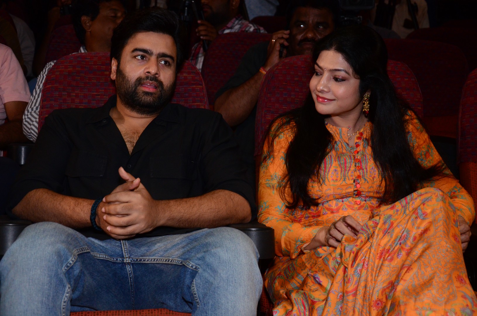 Nara Rohith and Vasuki in conversation at event
