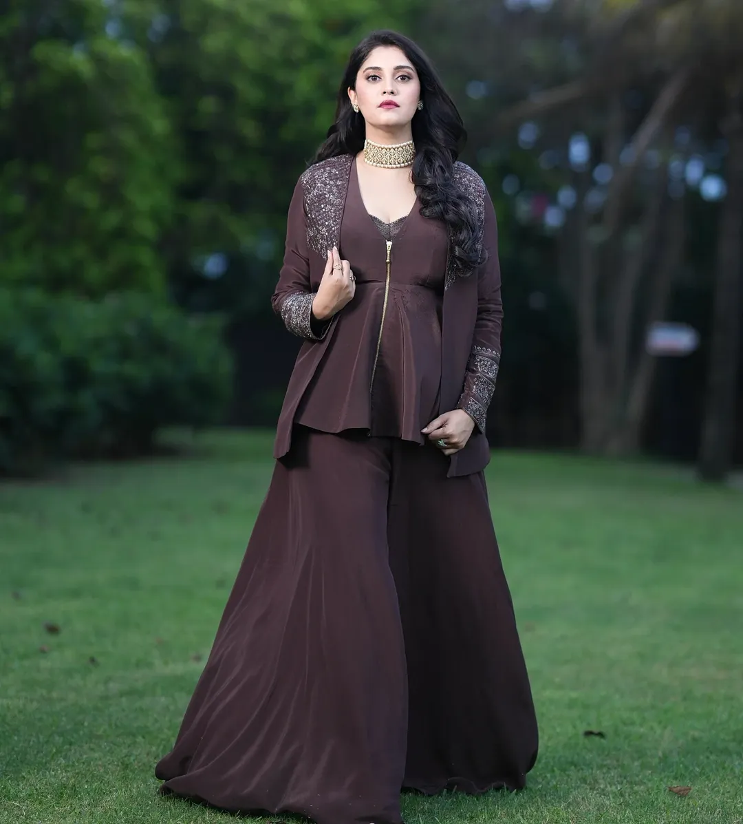 Surbhi Puranik chic in blazer and wide-leg pants
