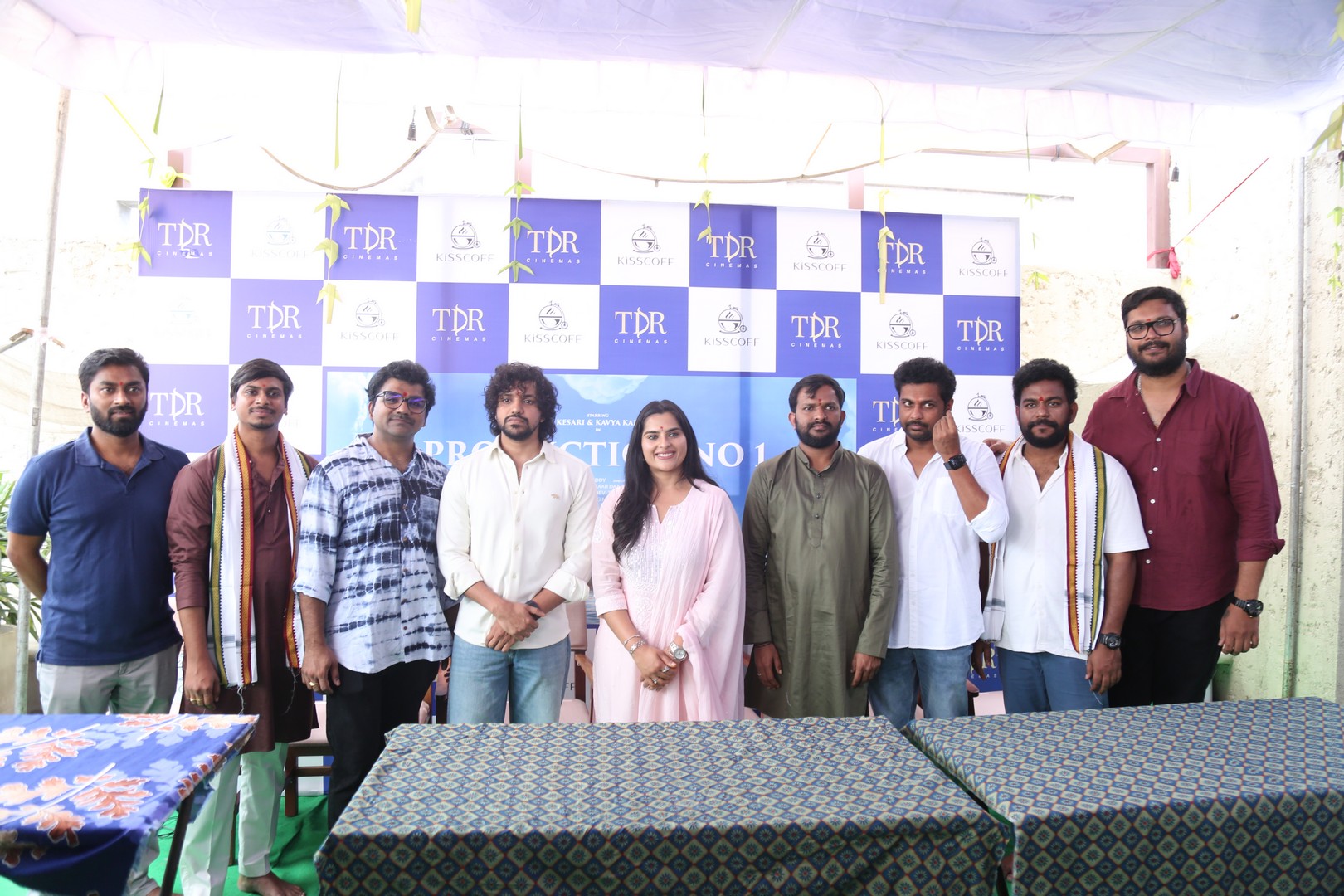 TDR Production No. 1 film team posing together