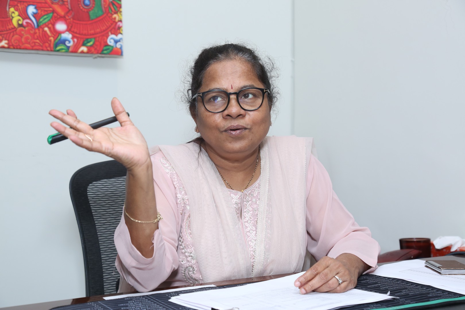 Uma Devi Kota exudes charm and confident elegance