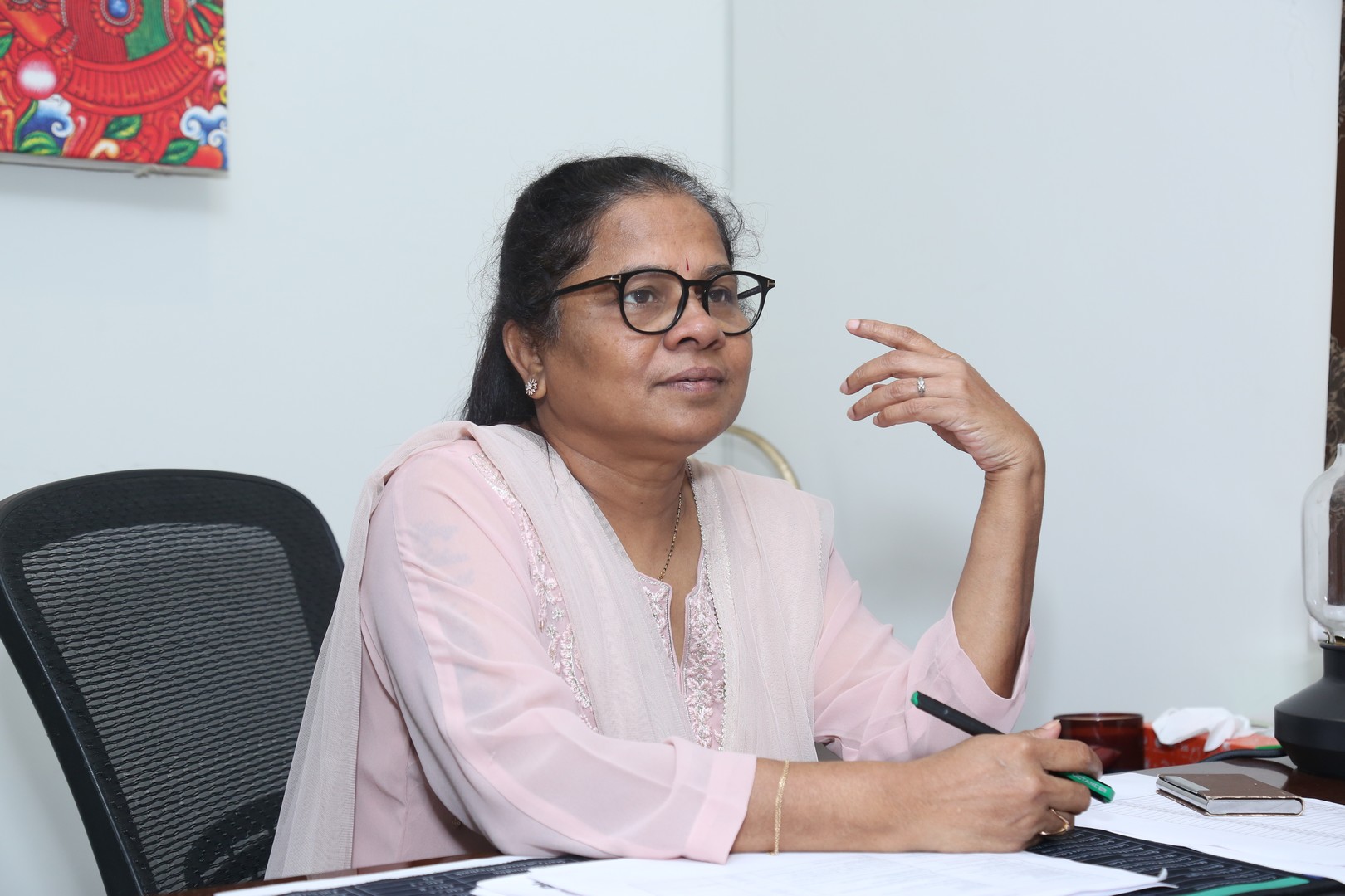 Uma Devi Kota pairs elegance with effortless wit