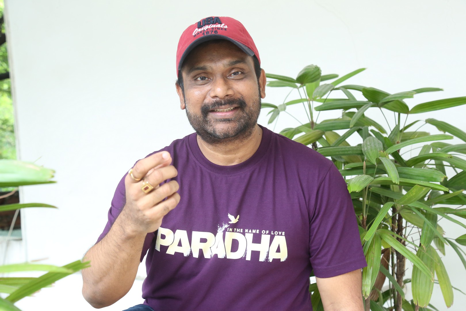 Vijay Donkada sports purple 
