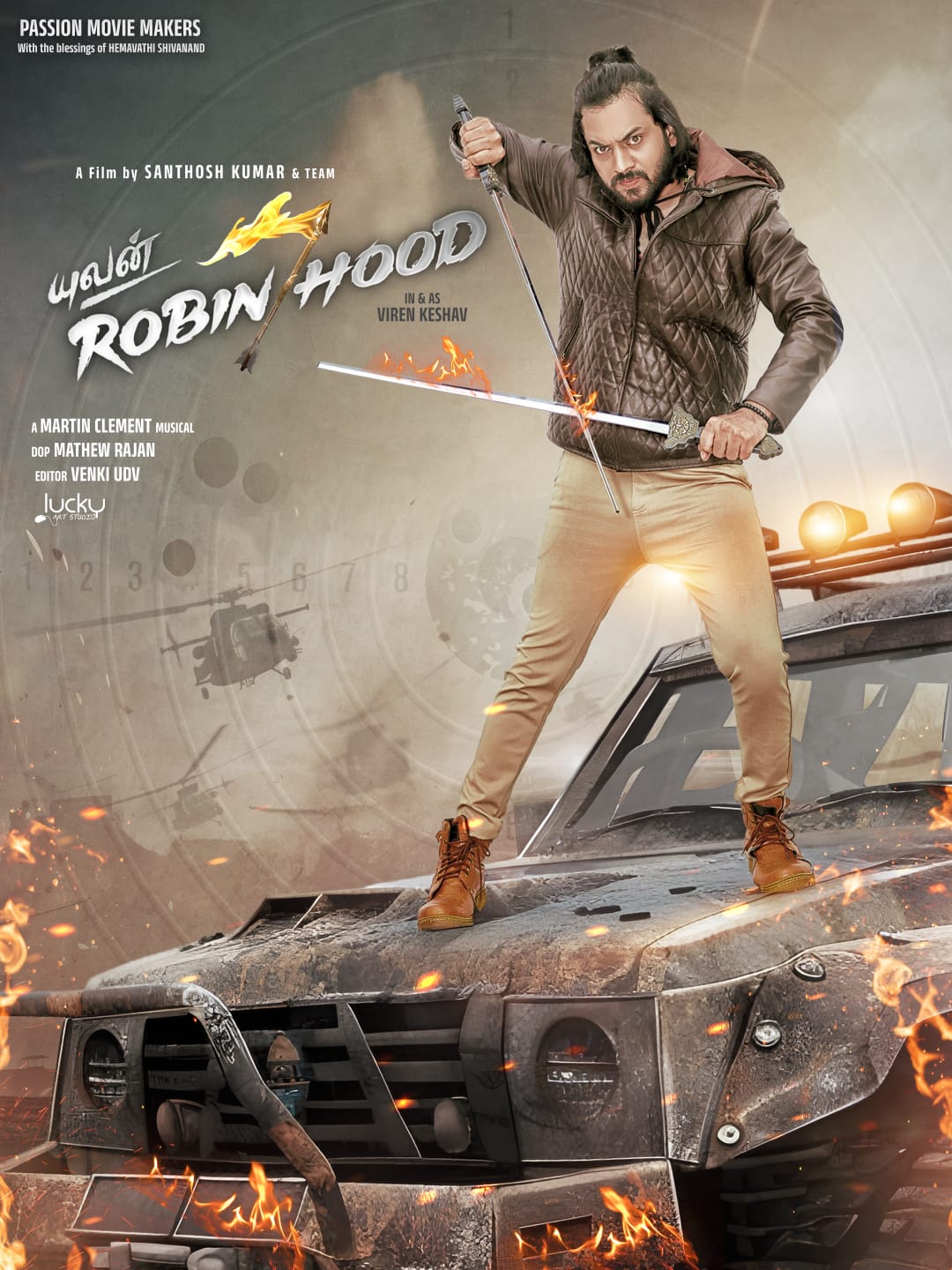 Viren Keshav on Yuvan Robinhood movie poster