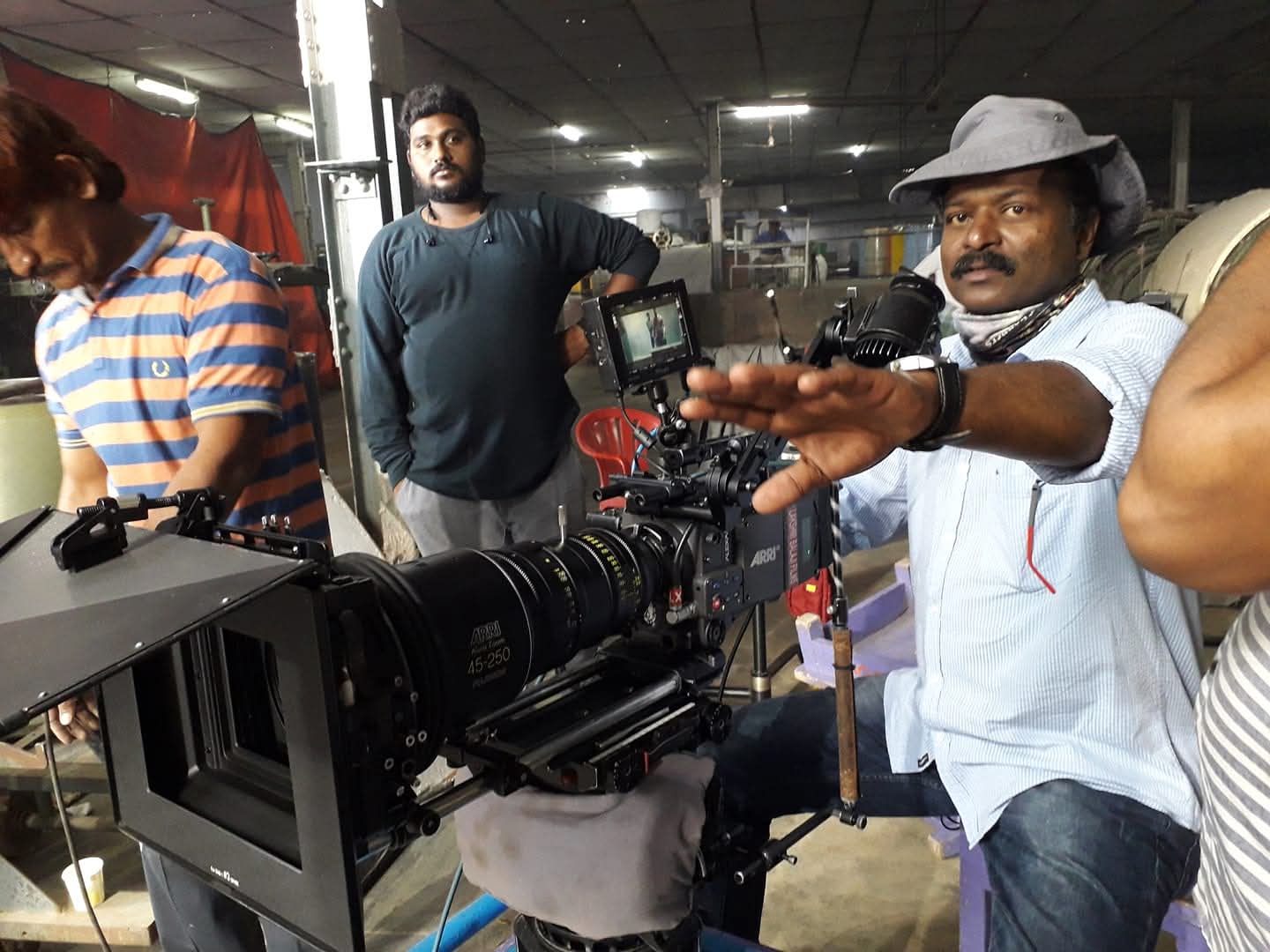 Matthew Rajan behind the movie camera
