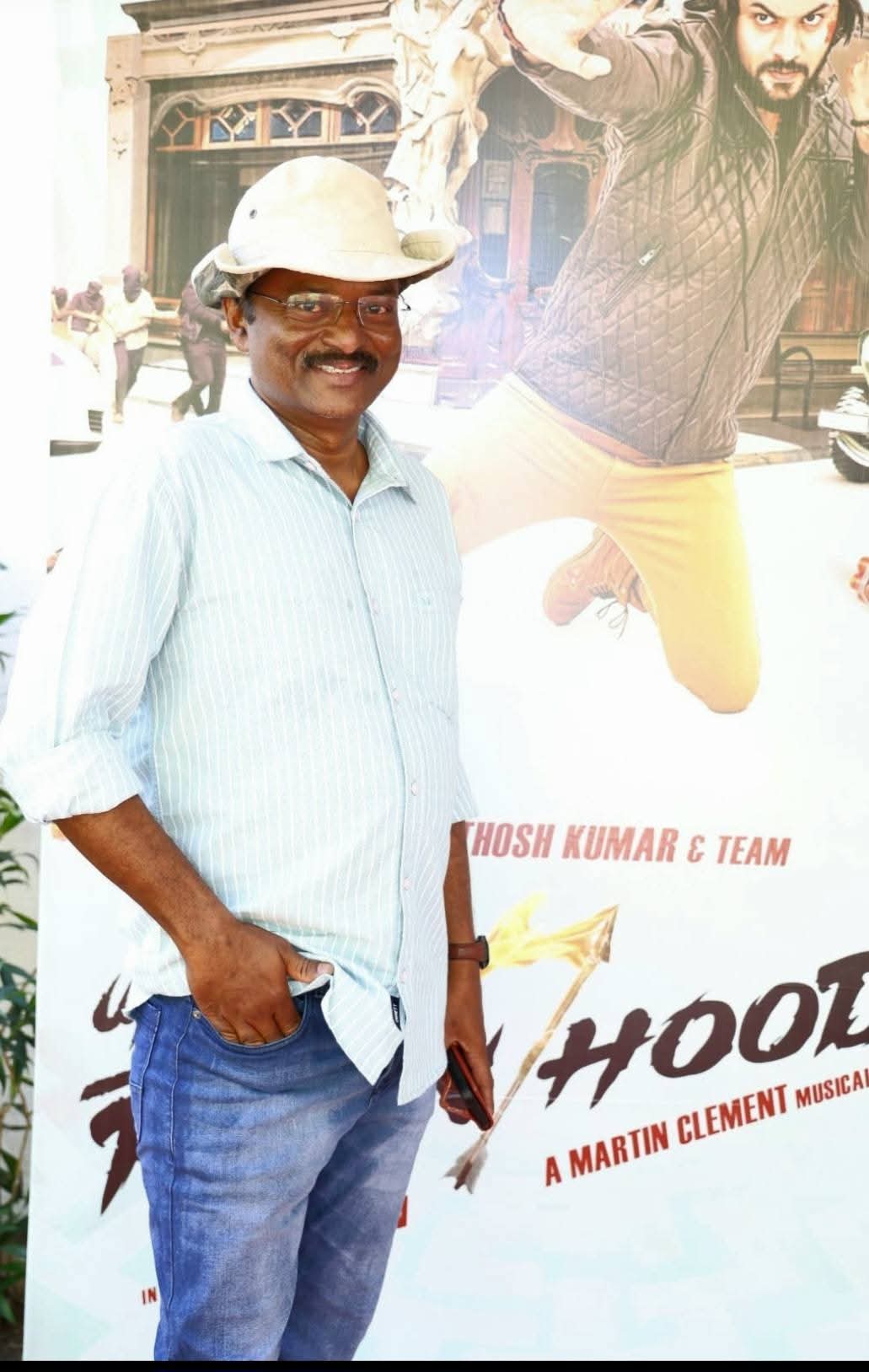 Matthew Rajan posing for candid photo