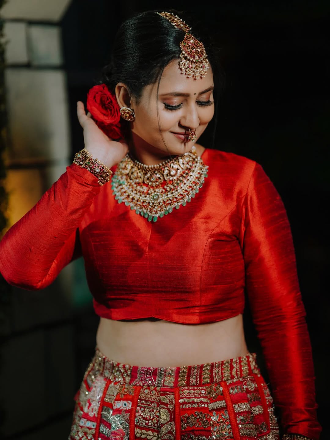 Amulya royal-inspired look with timeless fashion statement