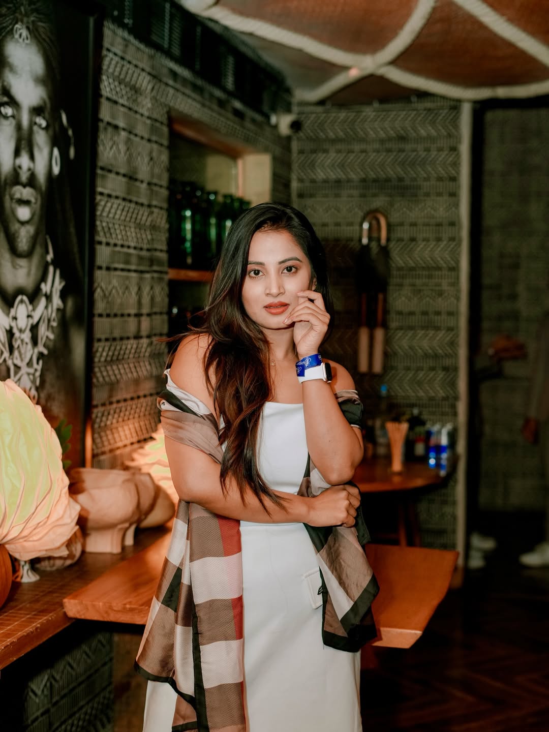 Anusha Rai exudes elegance in chic white dress