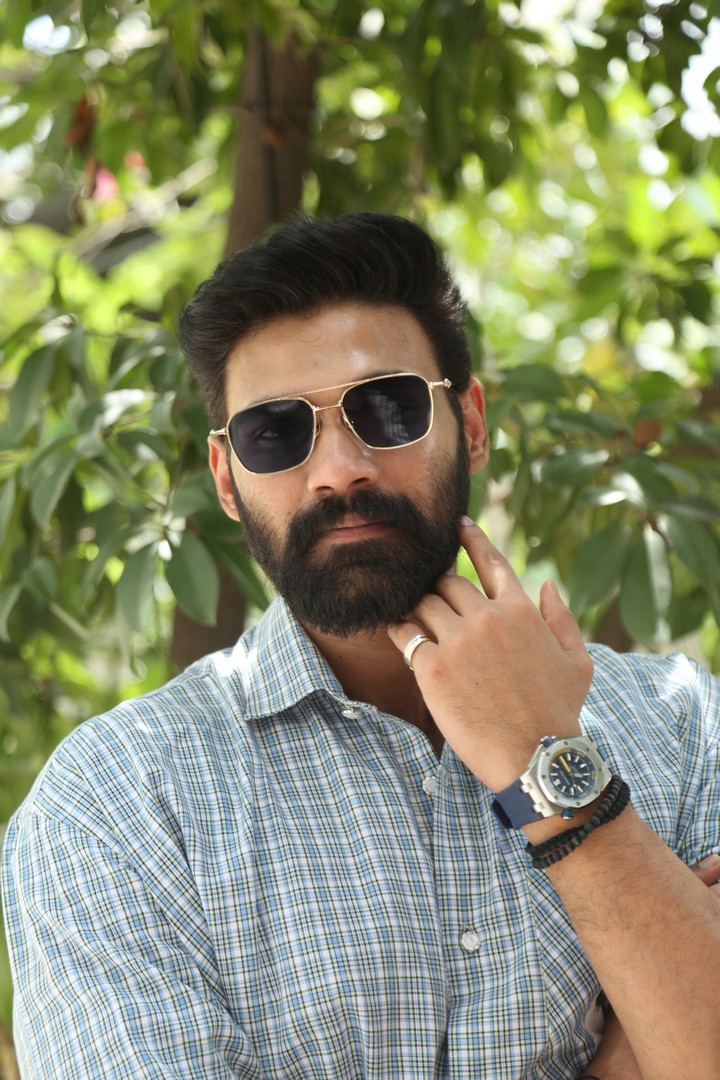 Bellamkonda Sai Sreenivas stylish in sharp checked shirt