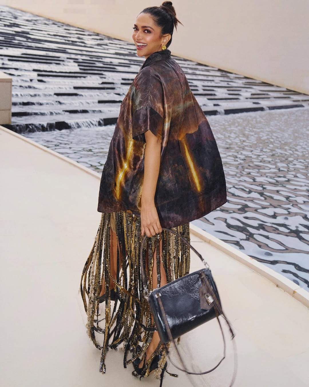 Deepika Padukone cosmic art inspired fashion look