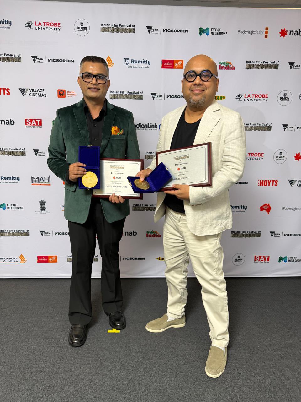 Homebound wins Best Film Best Director IFFM 2025