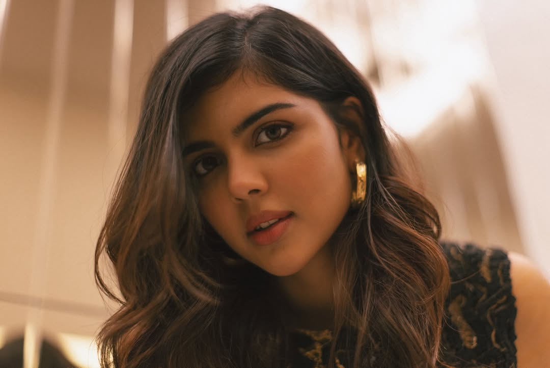 Kalyani Priyadarshan blurred face stylish elegance in frame