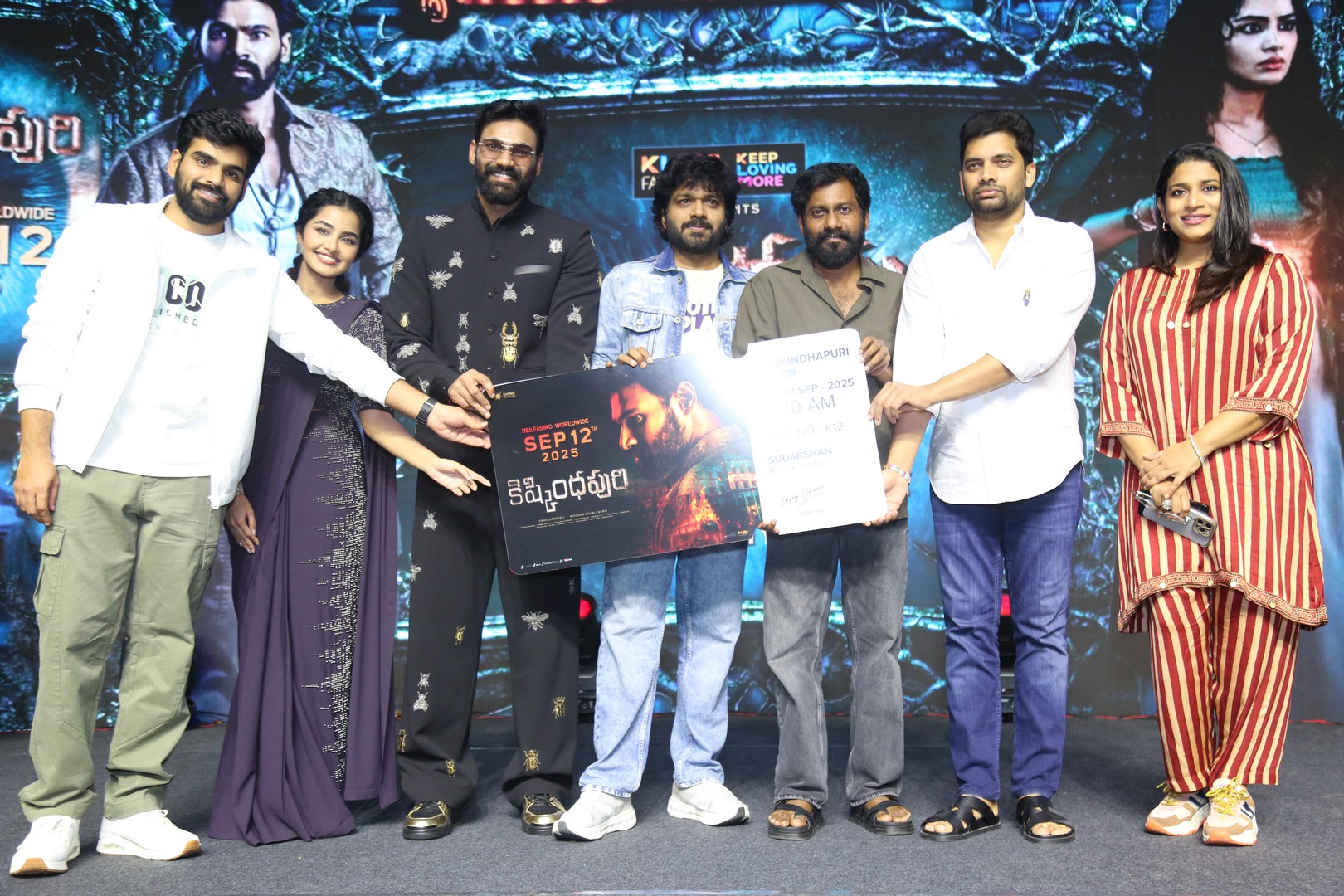 Kishkindhapuri team releasing movie ticket together