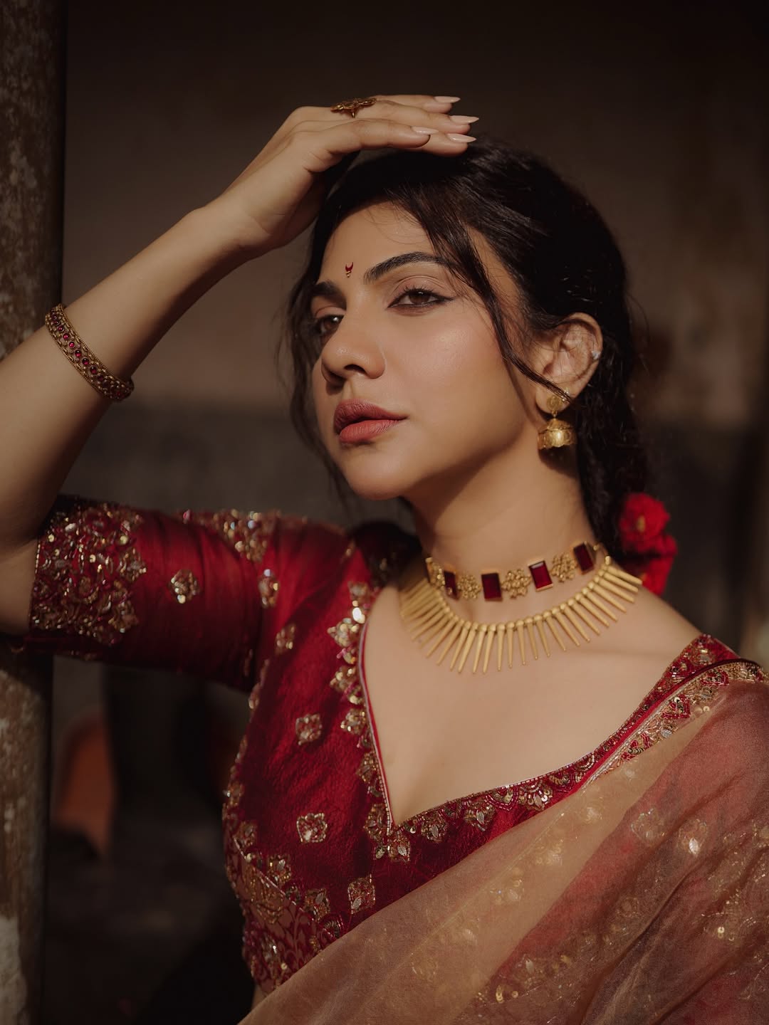 Madonna Sebastian radiates regal elegance and timeless charm