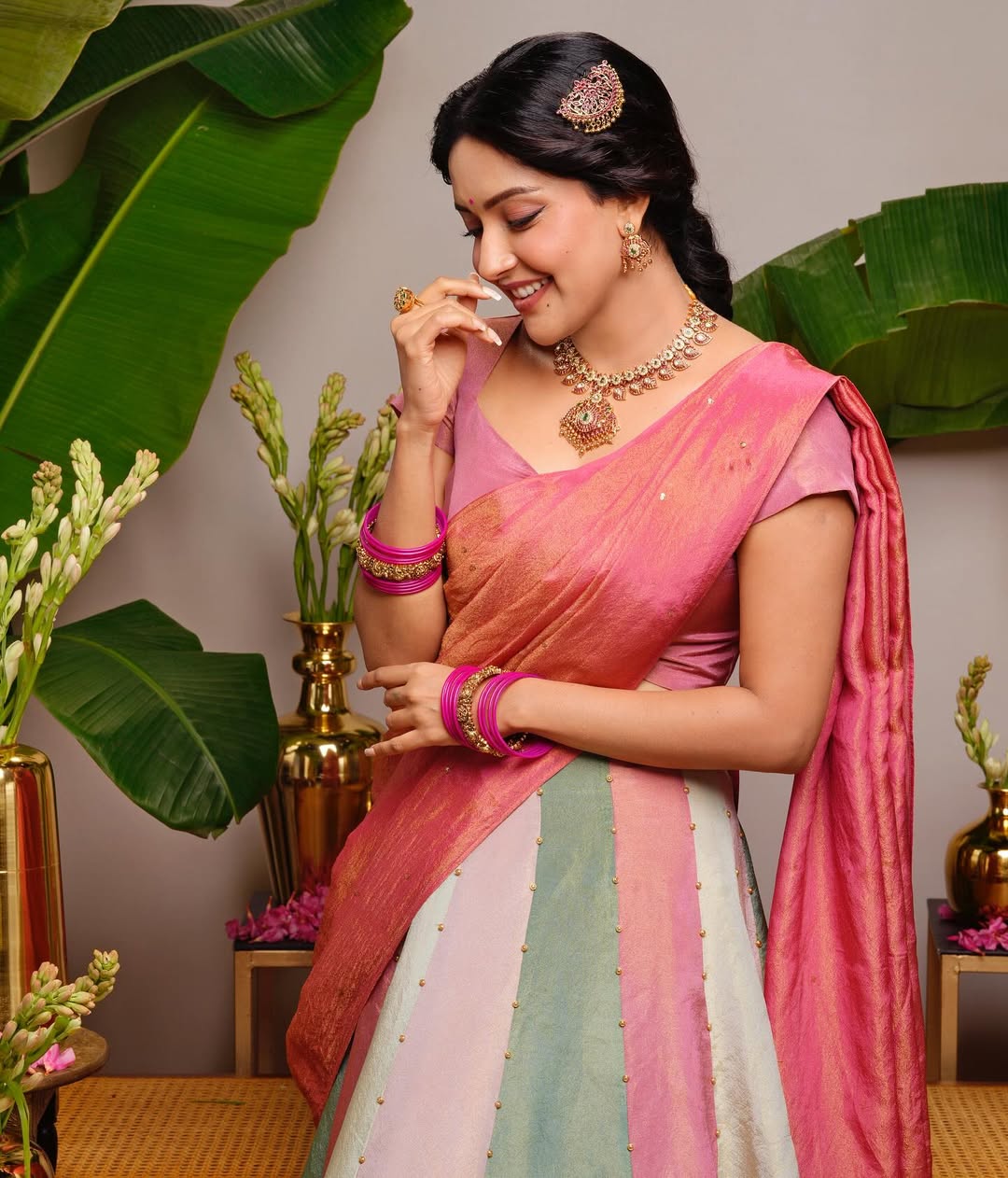 Mahima Nambiar showcases classic charm with playful vibrant touch