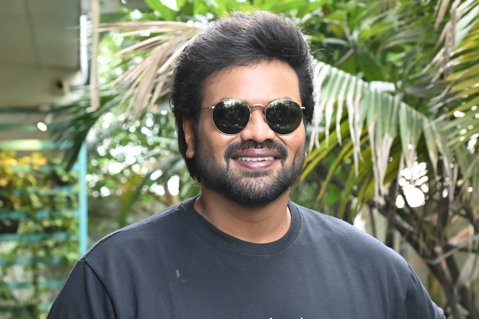 Manchu Manoj casual black tee comfort with attitude