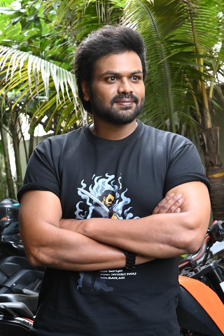 Manchu Manoj sharp style with confident commanding stance