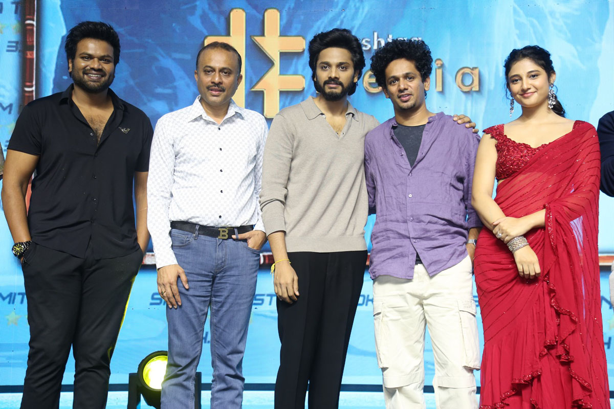 Manchu Manoj with Teja Sajja, Ritika Nayak, TG Vishwa