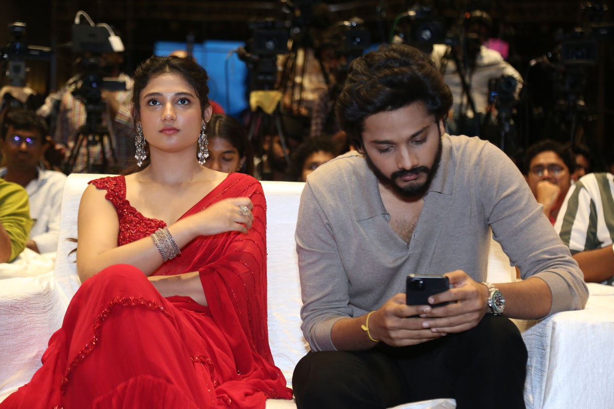 Ritika Nayak and Teja Sajja sitting together