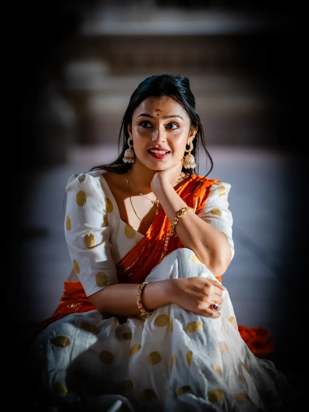 Moksha combines elegance flair and playful polka charm