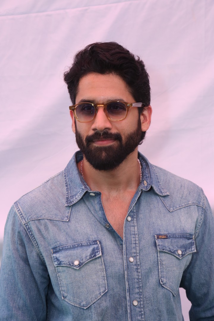 Naga Chaitanya stylish denim jacket with confident stance