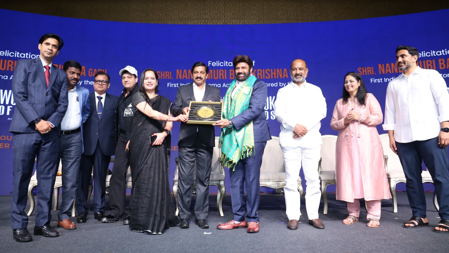 Balakrishna honored at felicitation ceremony event