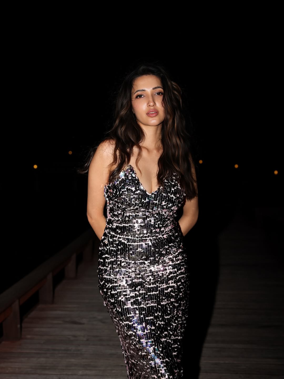 Neha Shetty stunning in radiant sequin evening gown