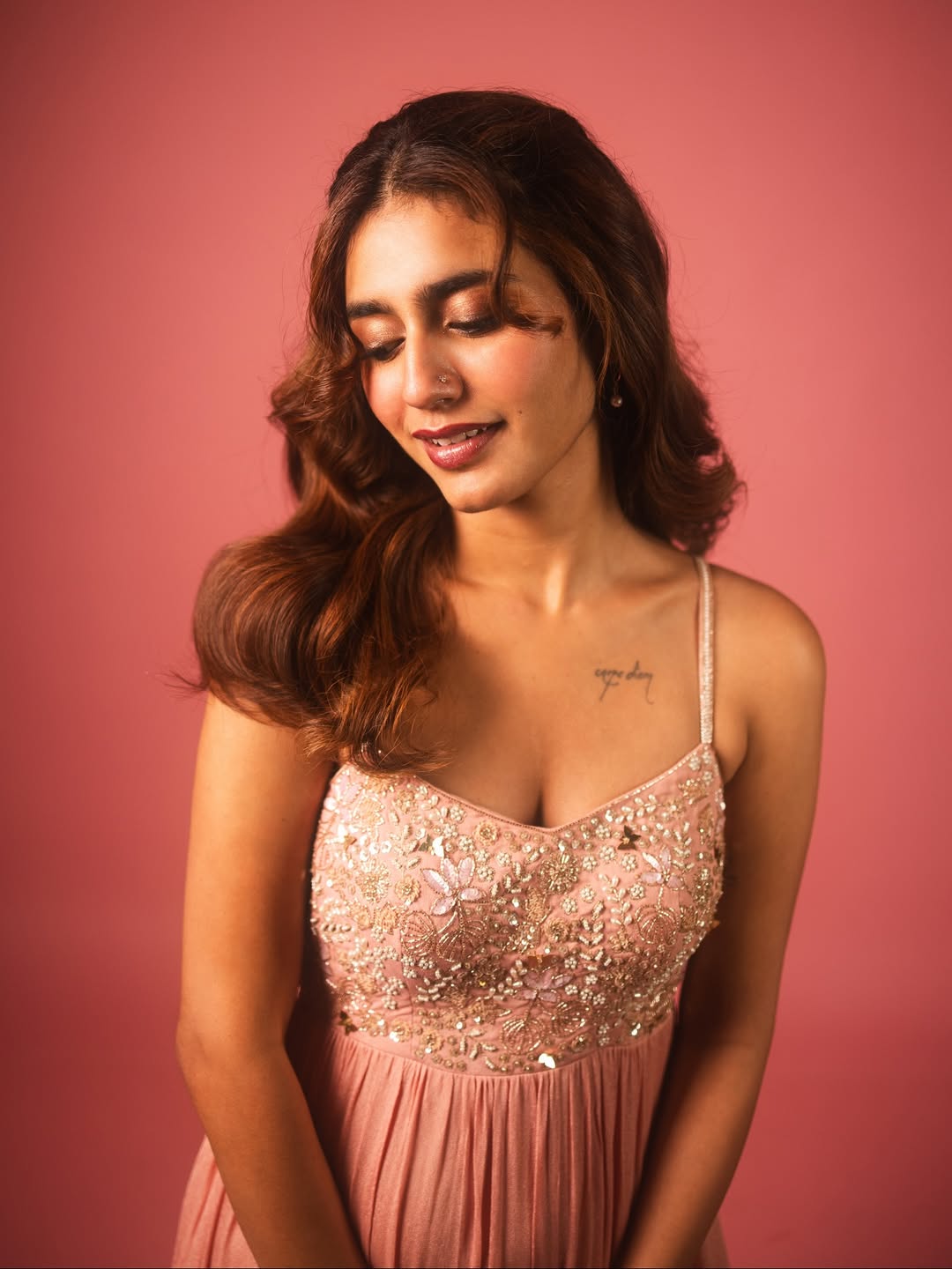 Priya Prakash Varrier winks in elegant chic look