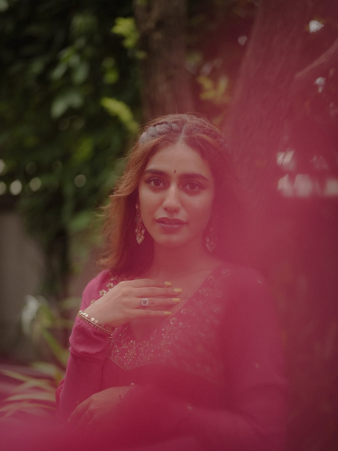 Priya Prakash Varrier timeless elegance with traditional graceful charm