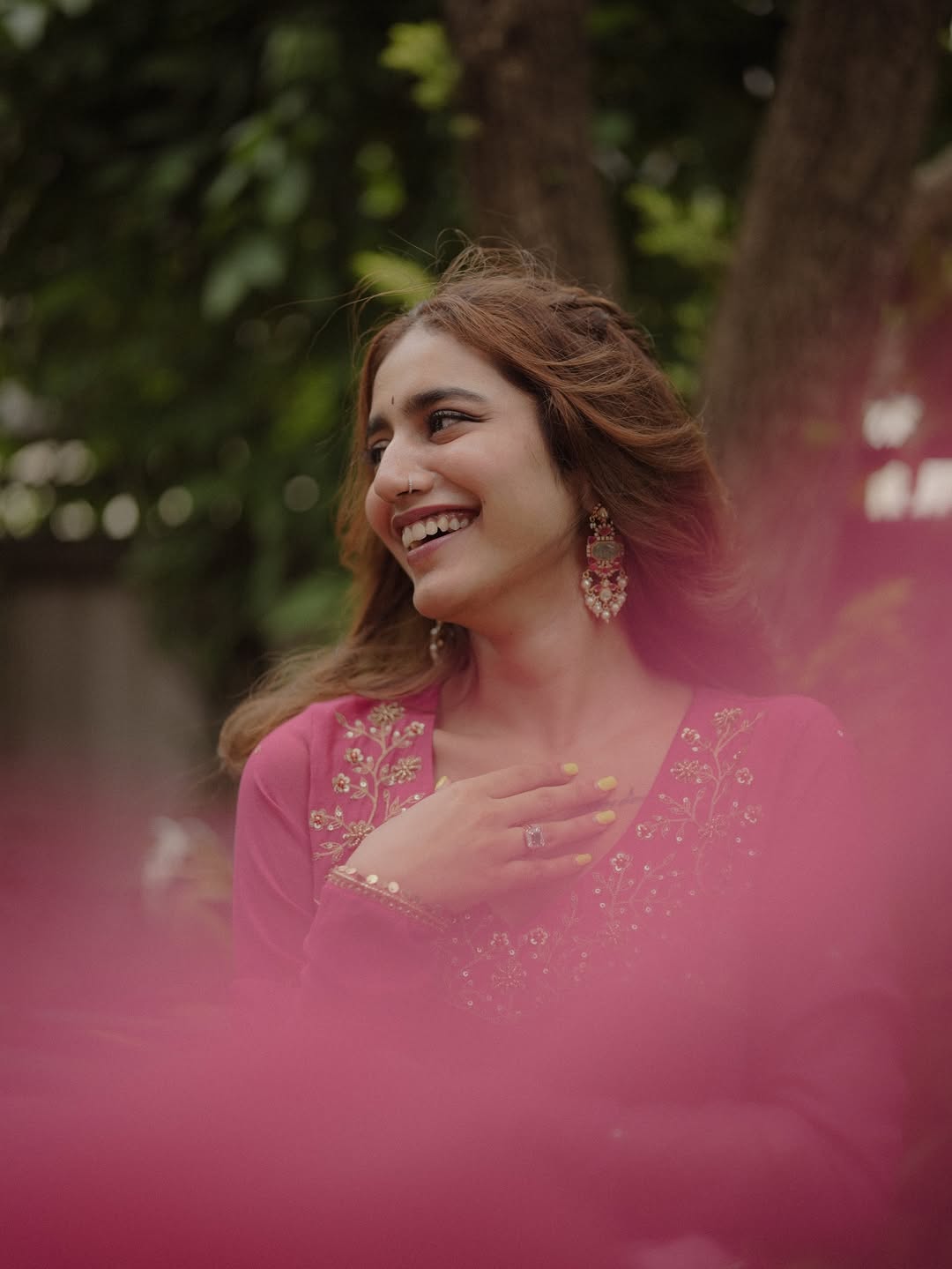 Priya Prakash Varrier elegant charm with graceful traditional style