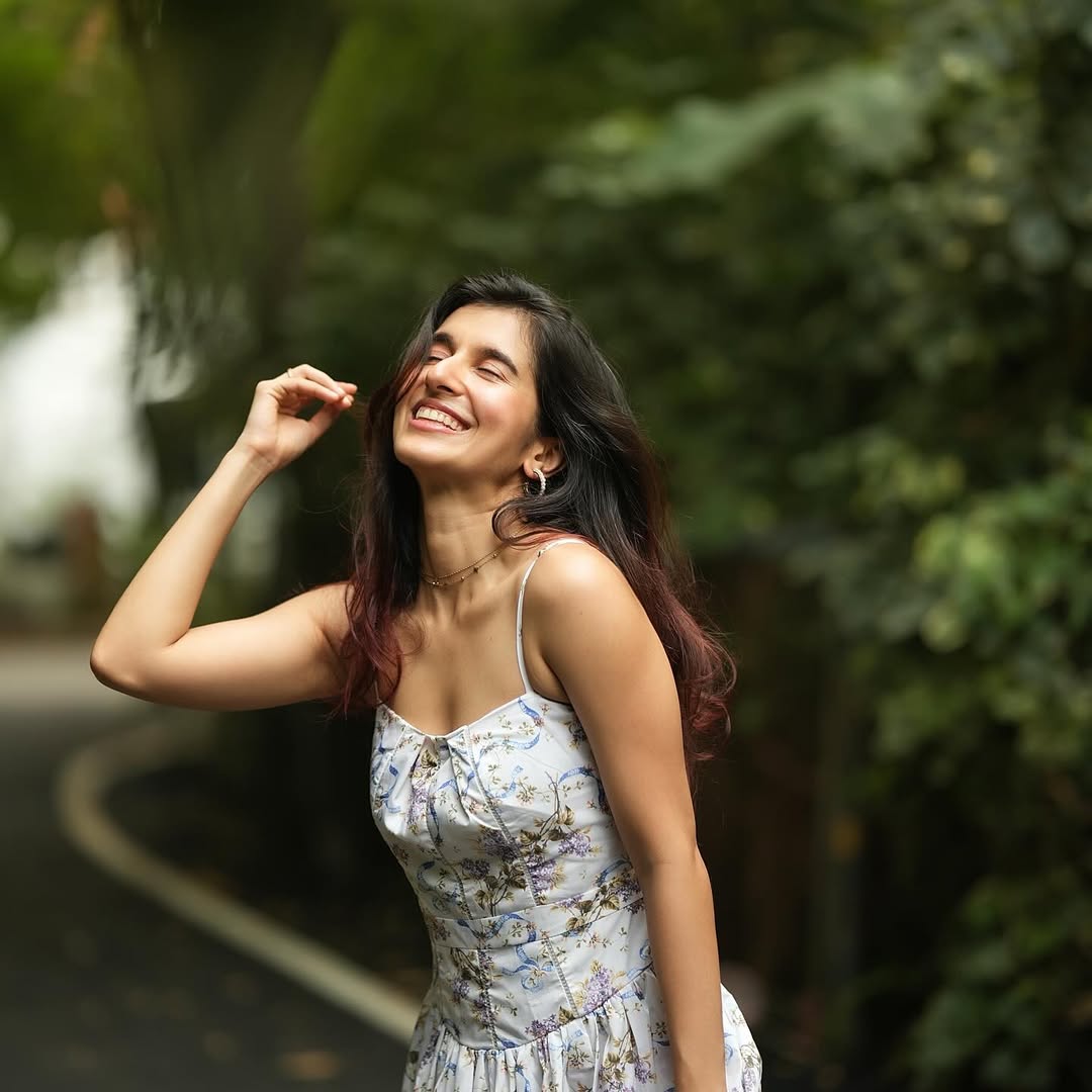 Sanjana Sarathy radiating charm in floral fashion