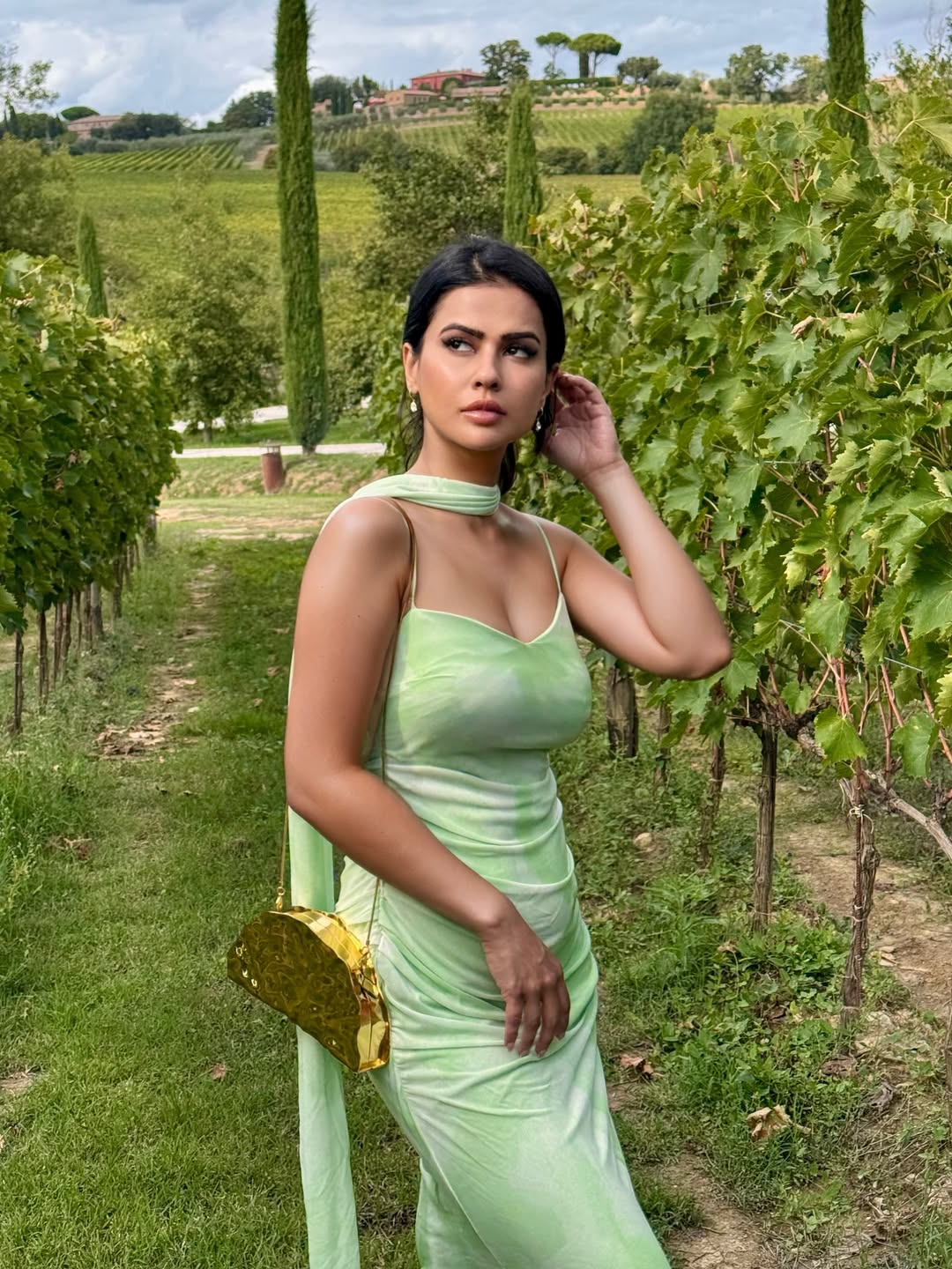 Sharmiela Mandre elegant vineyard chic with playful charm