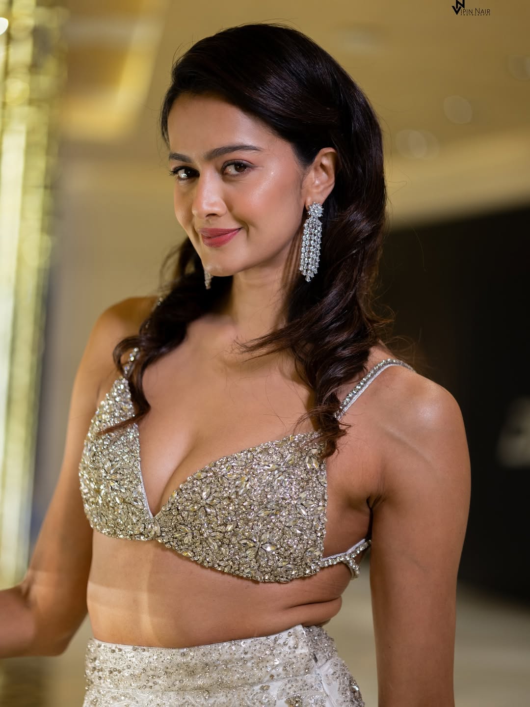 Shubra Aiyappa sparkling in glittering glamorous ensemble