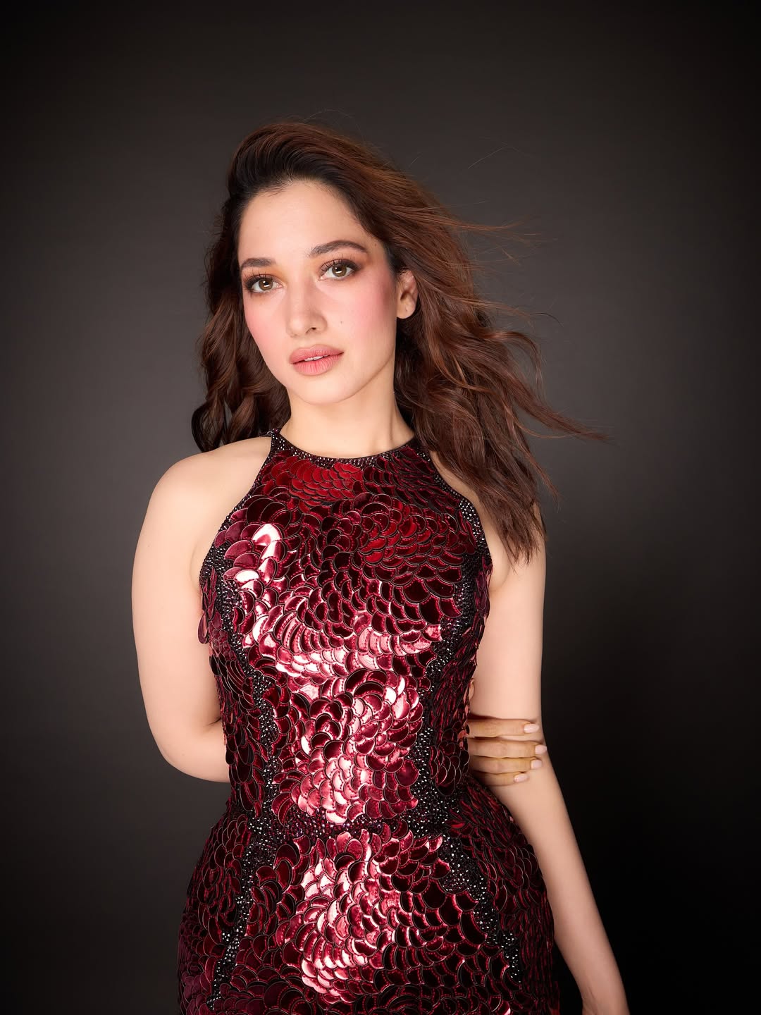 Tamannaah Bhatia dazzles in statement-making red sequins