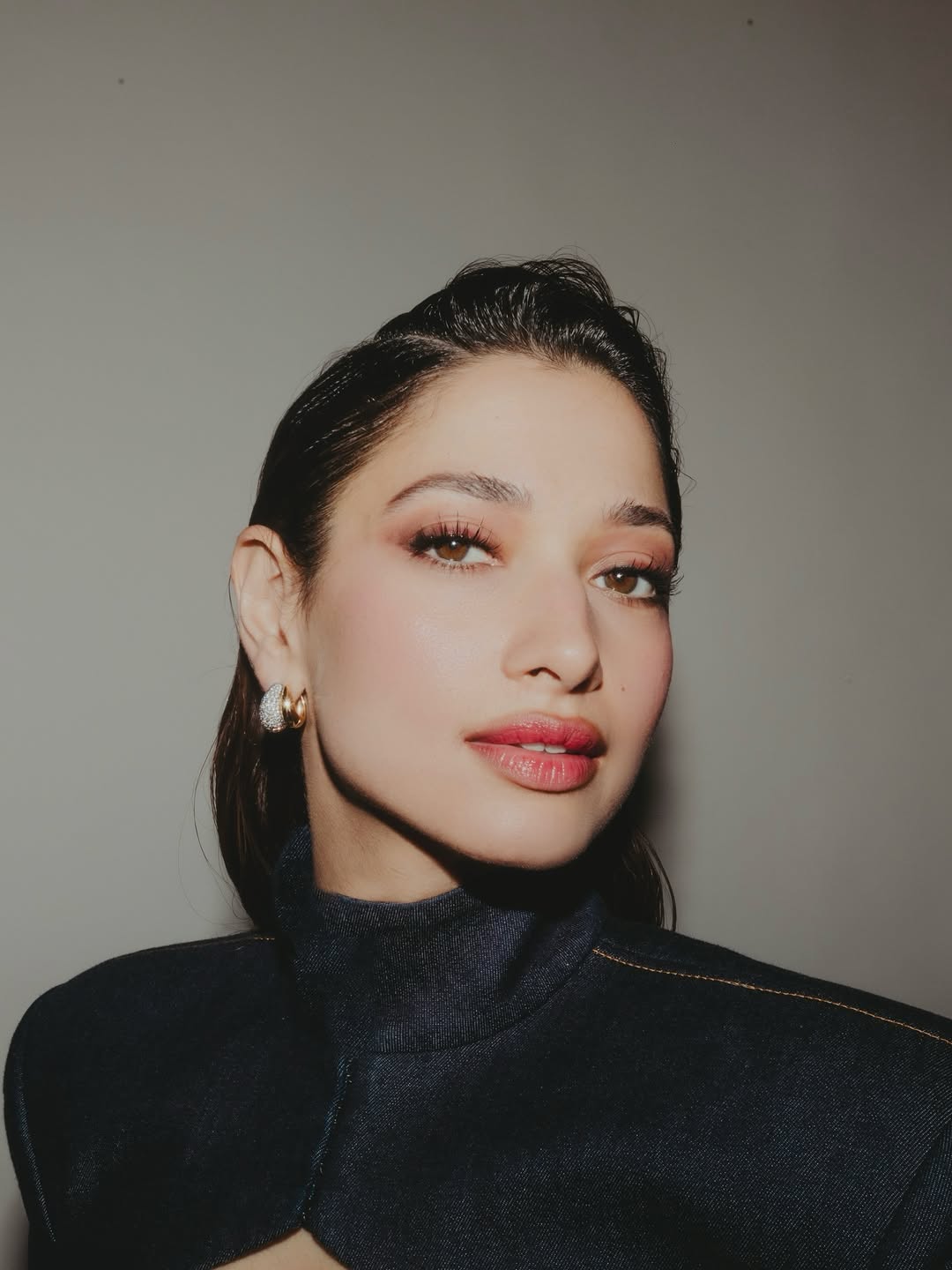 Tamannaah Bhatia elegant in sleek black sparkling ensemble