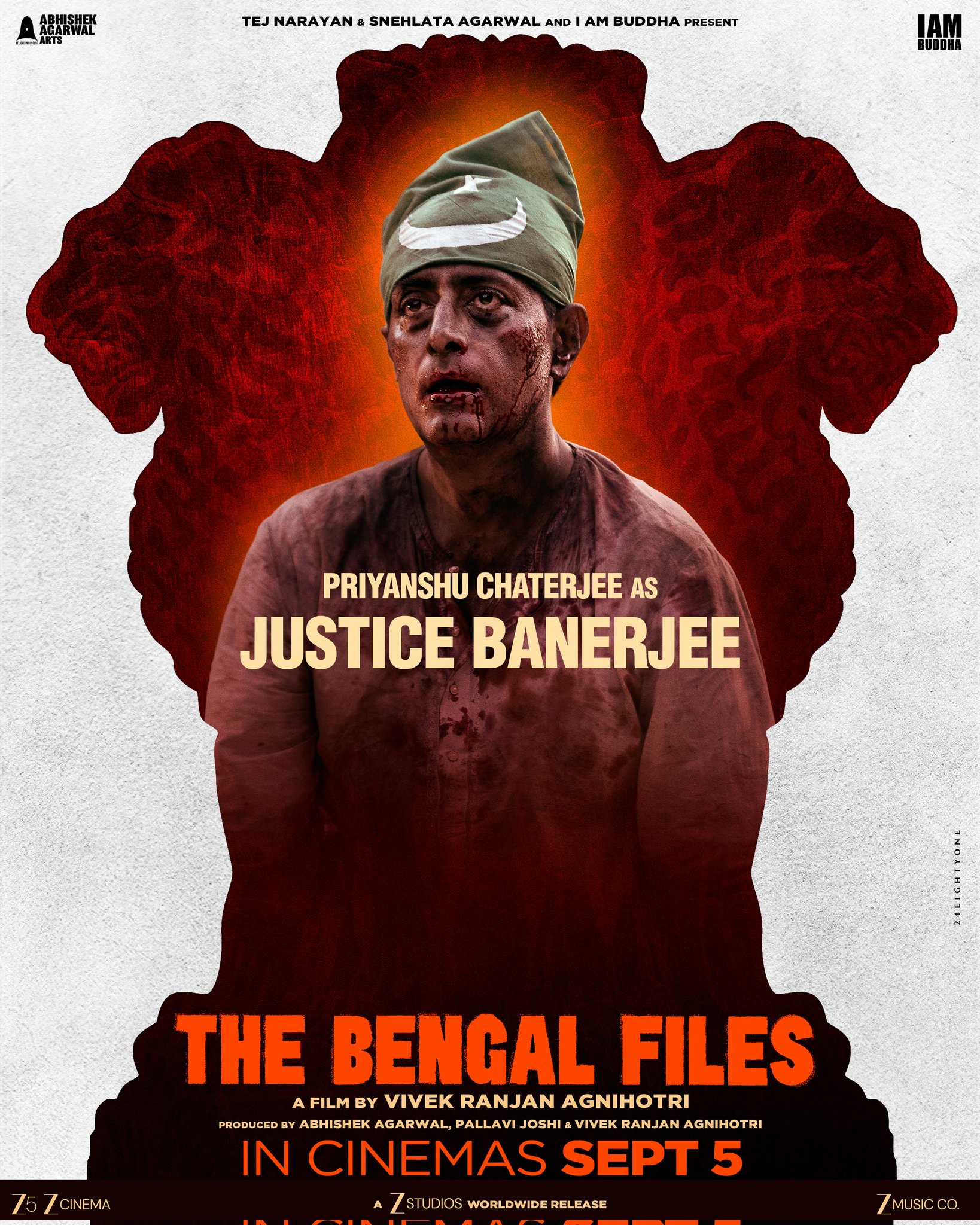 Priyanshu Chatterjee as Justice Banerjee in Bengal Files