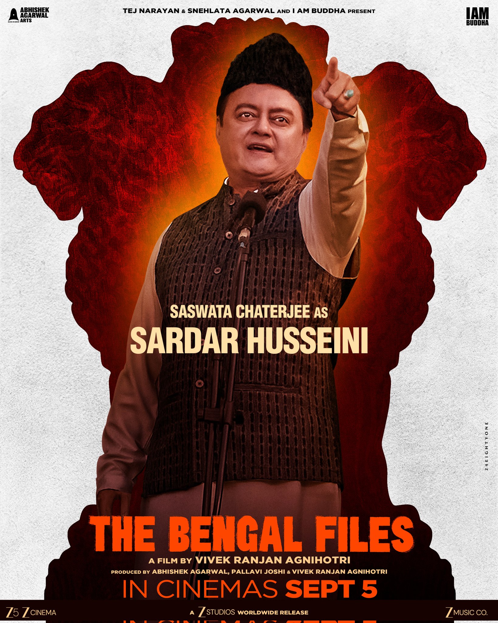 Saswata Chatterjee as Sardar Husseini intense expression