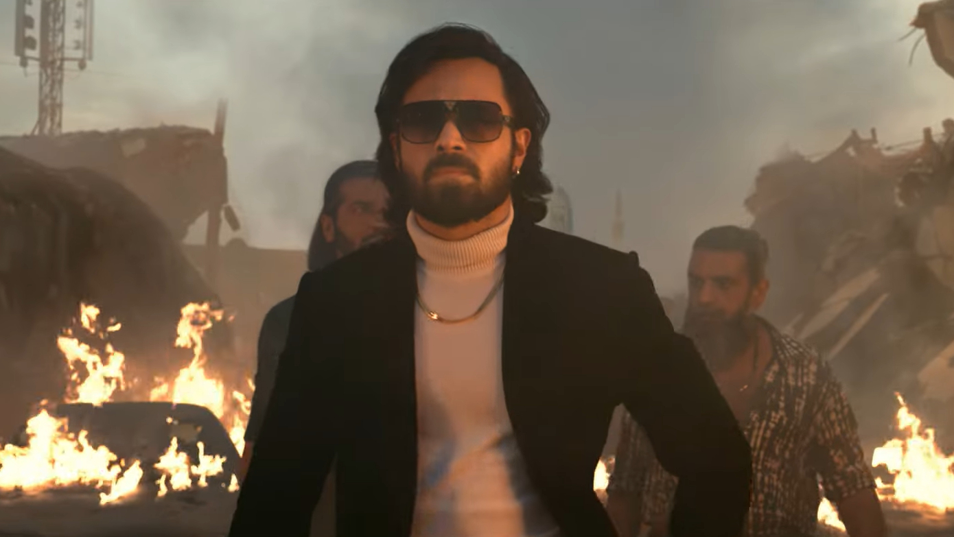 Emraan Hashmi portraying the villain in movie still