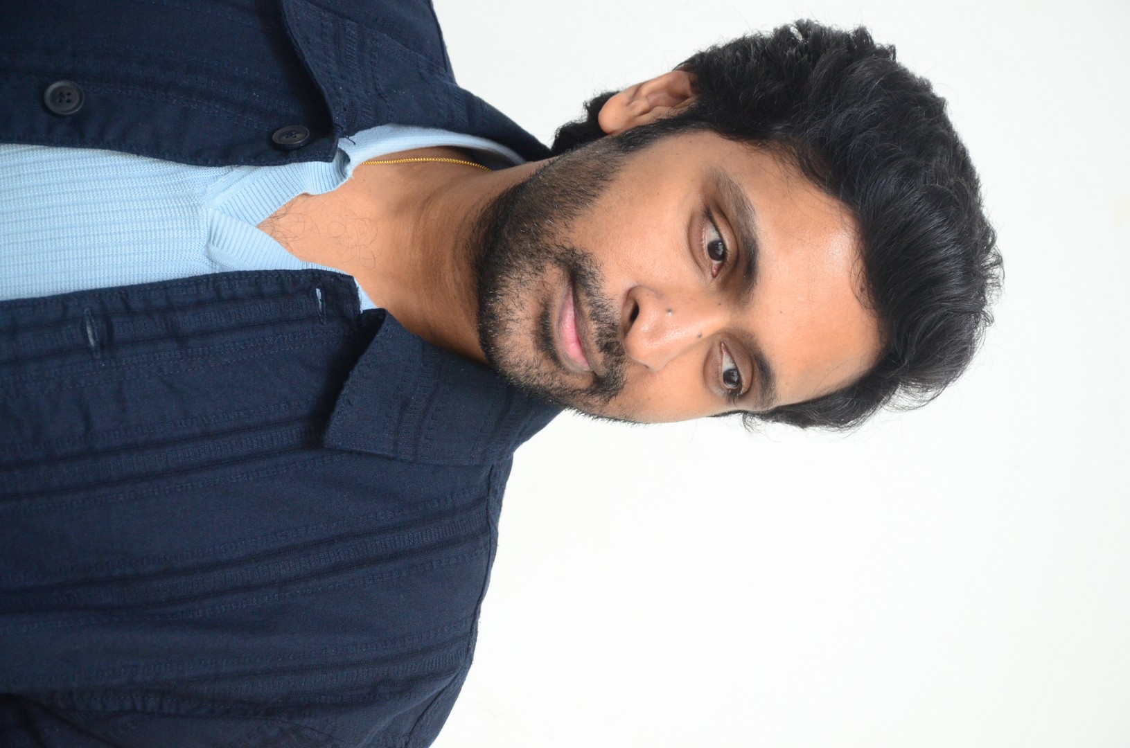 Vikram Prabhu stylish sharp look with Bollywood flair