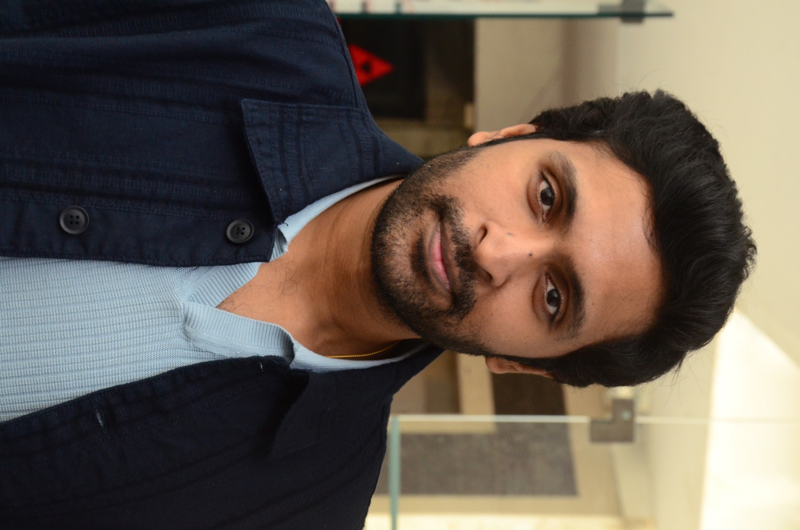 Vikram Prabhu casual elegance blended with charisma