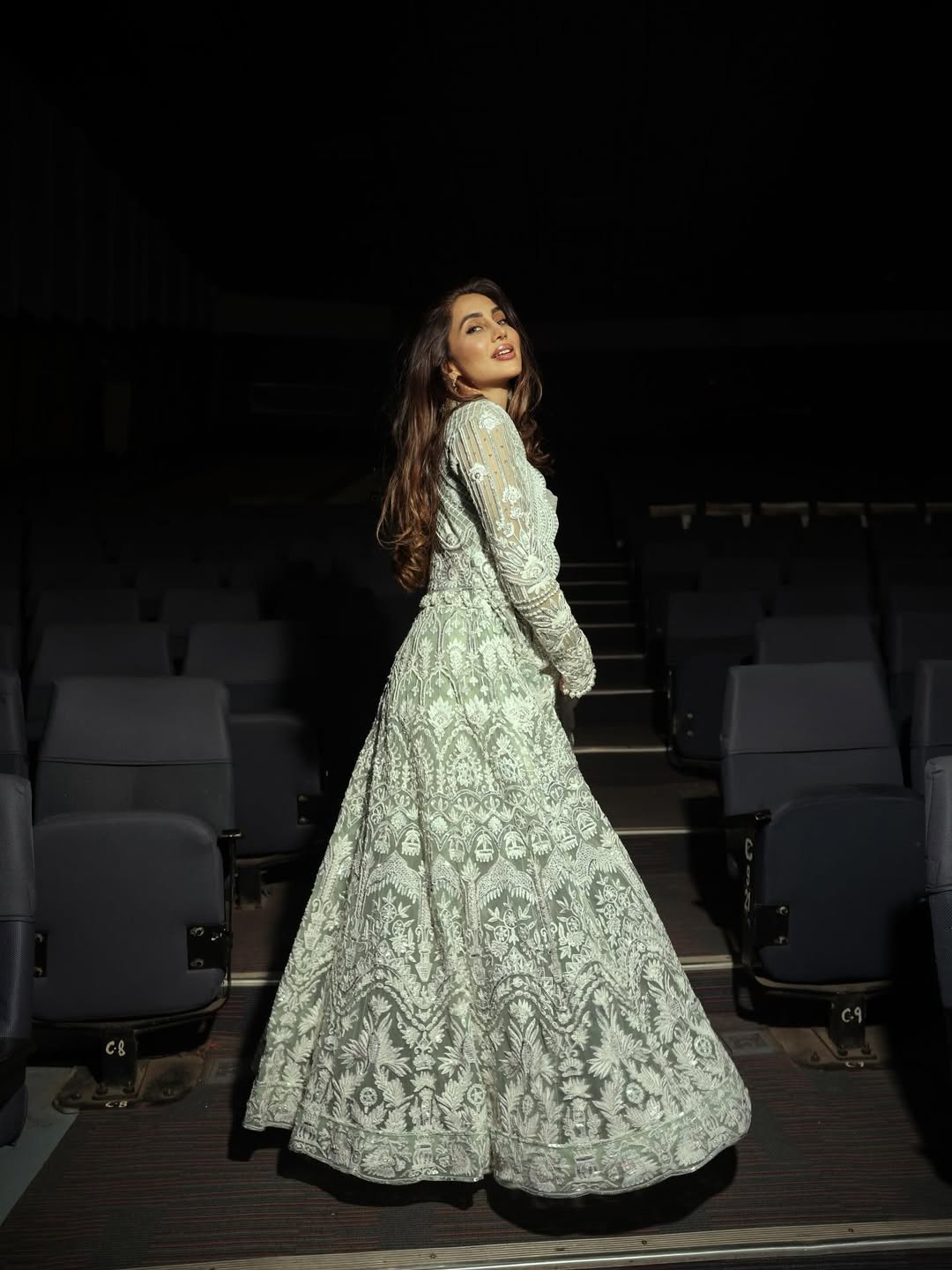 Anusha Dandekar stuns in embroidery with confident pose and smile