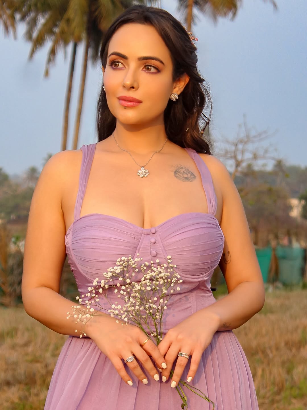 Aanchal Munjal mixing lavender elegance and wildflower charm