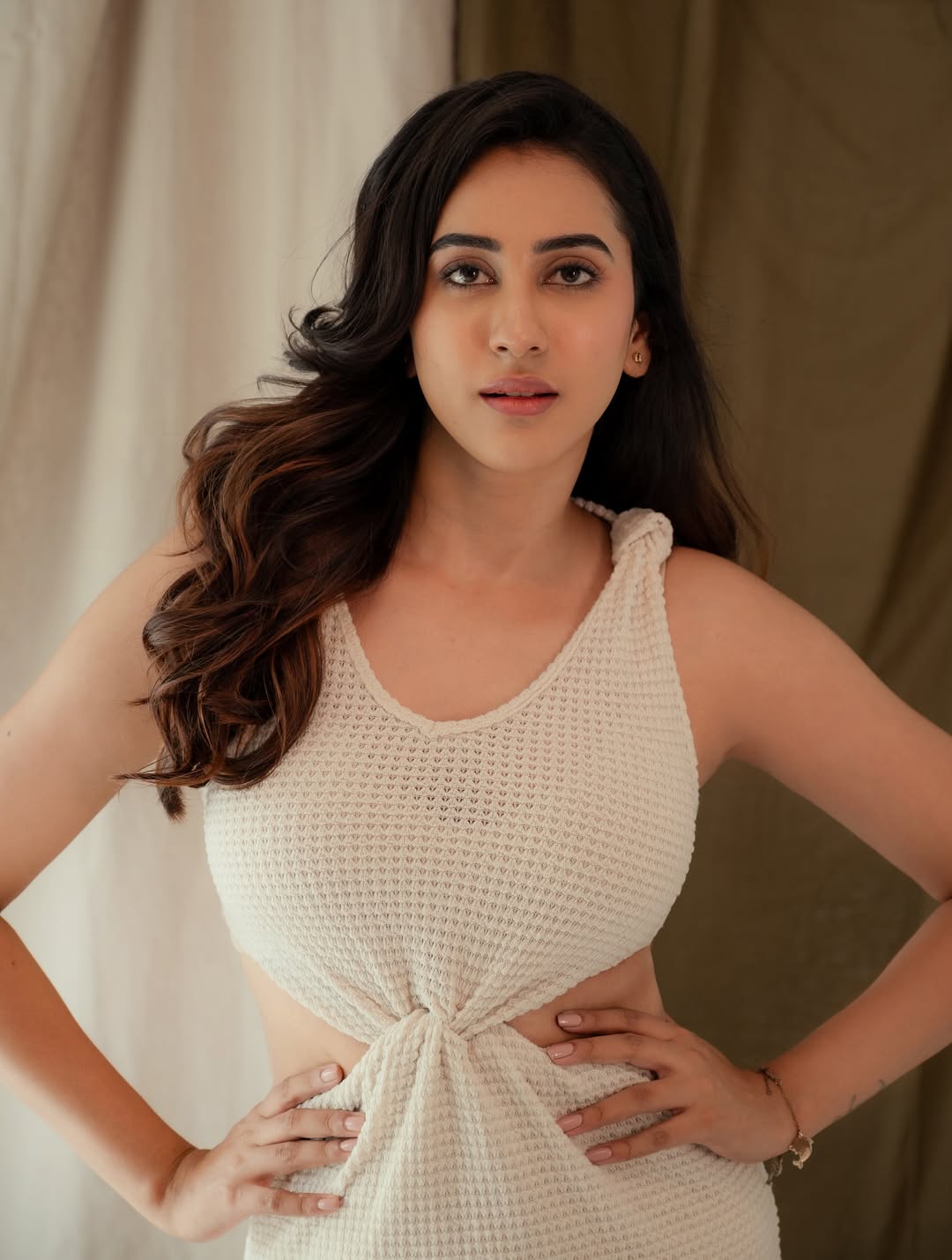 Channeling chic in a cozy knit, Akshaya Hariharan