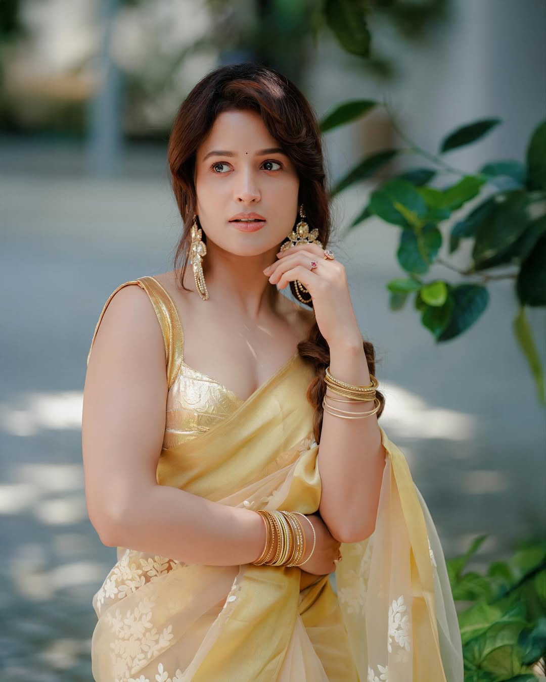 Brinda Acharya captivates with elegance and playful wit