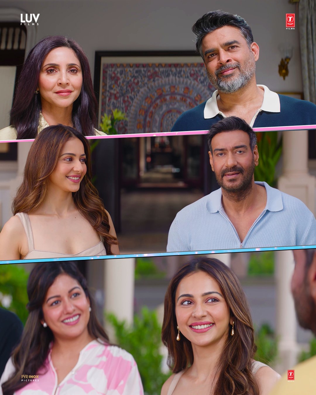 De De Pyaar De 2 fourth collage showcasing fun scenes